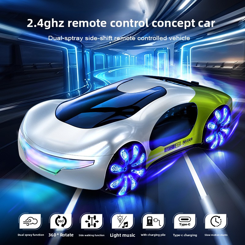 Magic Spray Music RC Stunt Car - Rc Hobby Tech Bali avaliação e preço