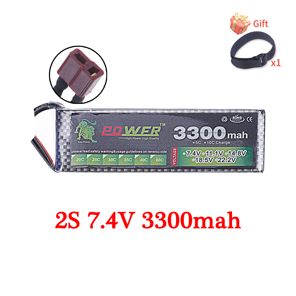 60C Lipo Battery 3300mAh 7.4V  - Rc Hobby Truck avaliação e preço