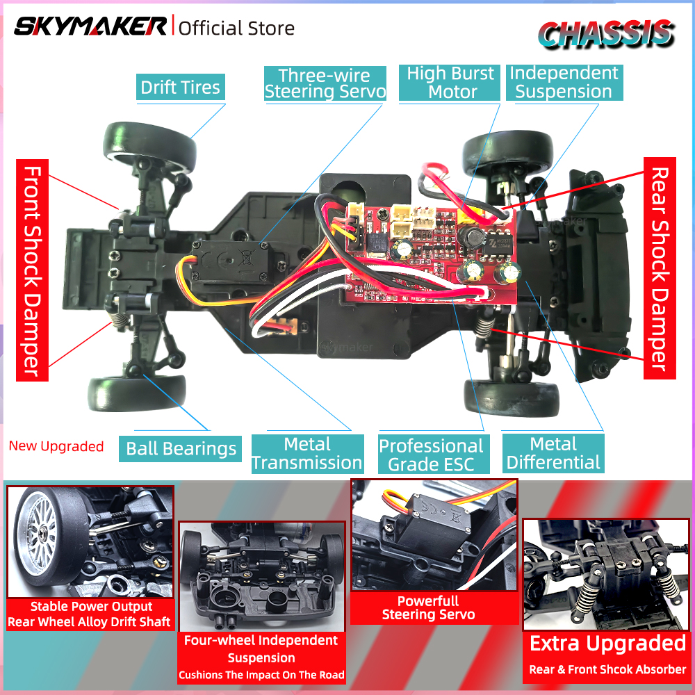 Skymaker 1/18 RC Drift Car LDR - Rc Hobby Tech Bali avaliação e preço