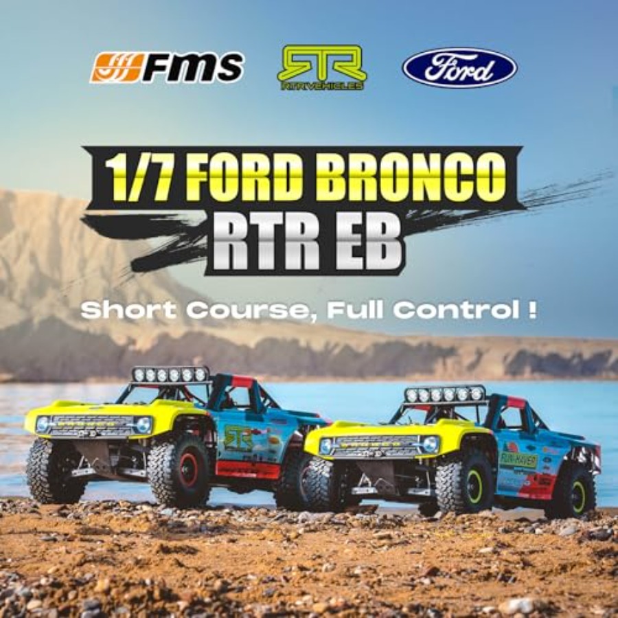 FMS 1/7  Bronco RTR EB RC Shor - Rc Roc Hobby avaliação e preço