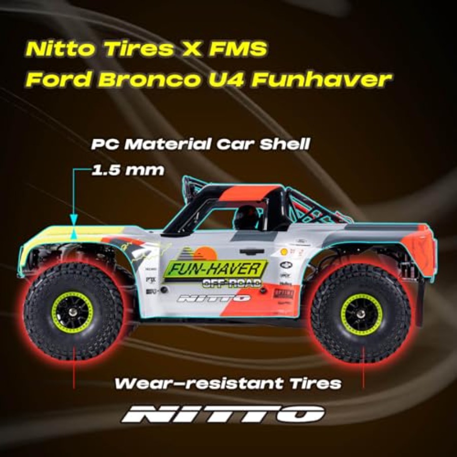 FMS 1/7  Bronco RTR EB RC Shor - Rc Roc Hobby avaliação e preço