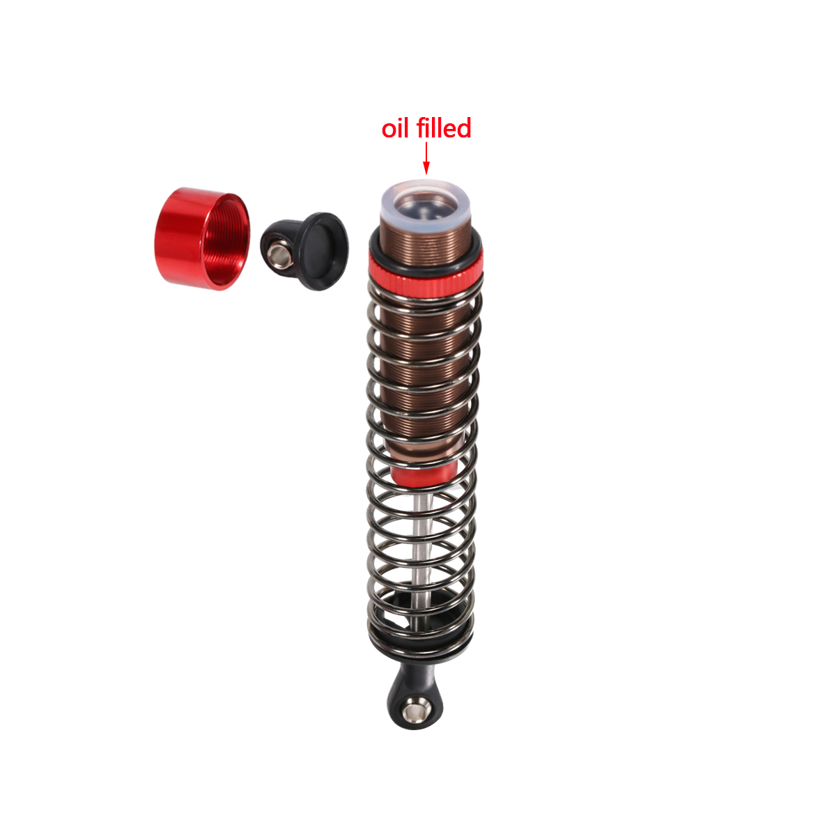 4Pcs Adjustable Oil Filled Sho - Rc Hobby Truck avaliação e preço