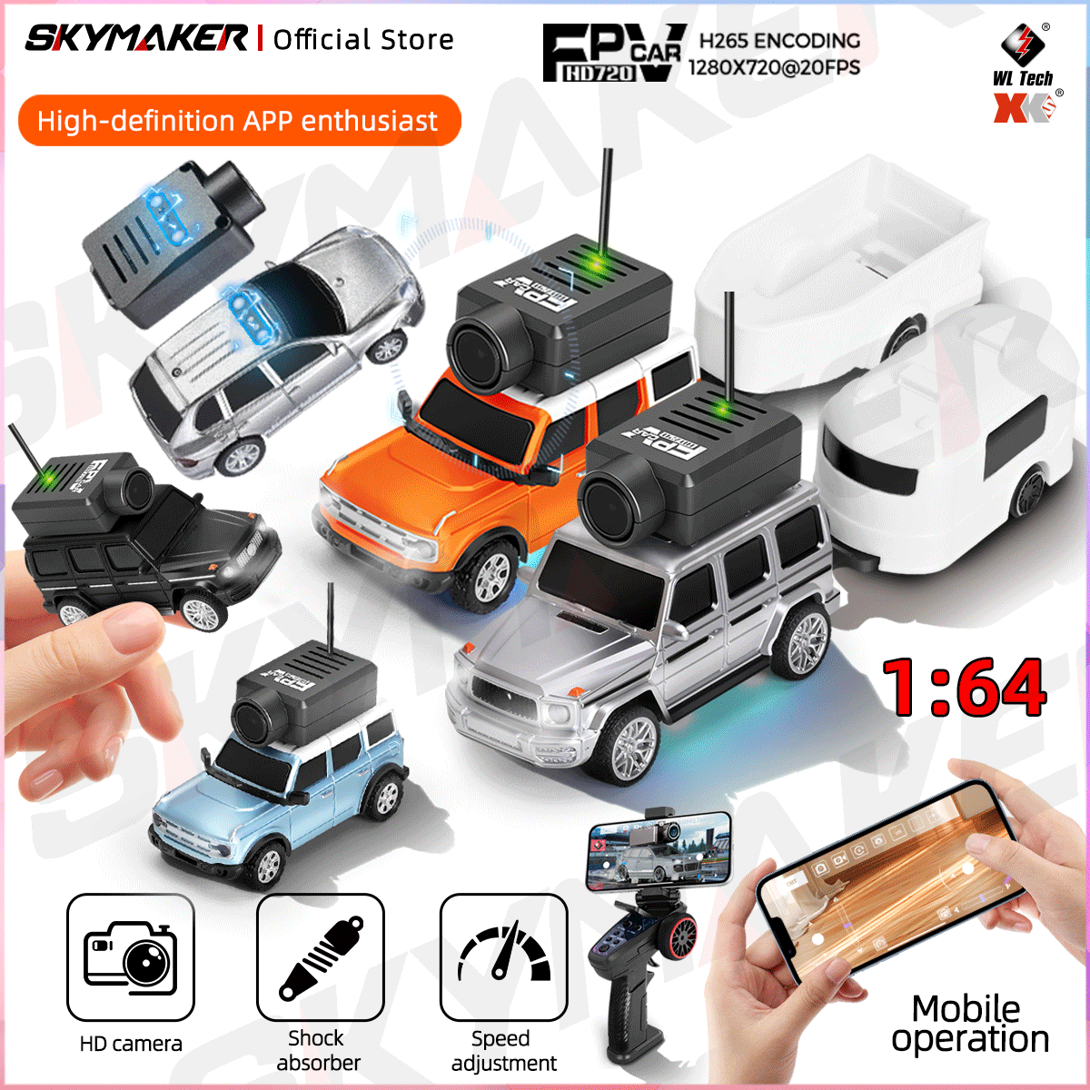 Wltoys Mini FPV APP Control Ca - Rc Hobby Tech Bali avaliação e preço