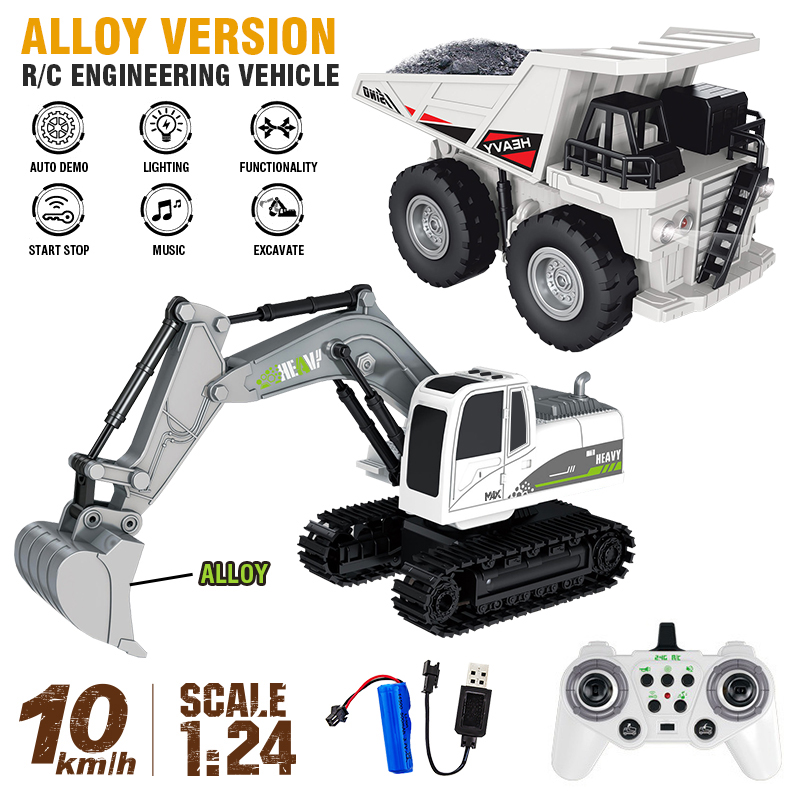 11Ch Alloy Rc Excavator 1:24 R - Rc Hobbyking Shop avaliação e preço